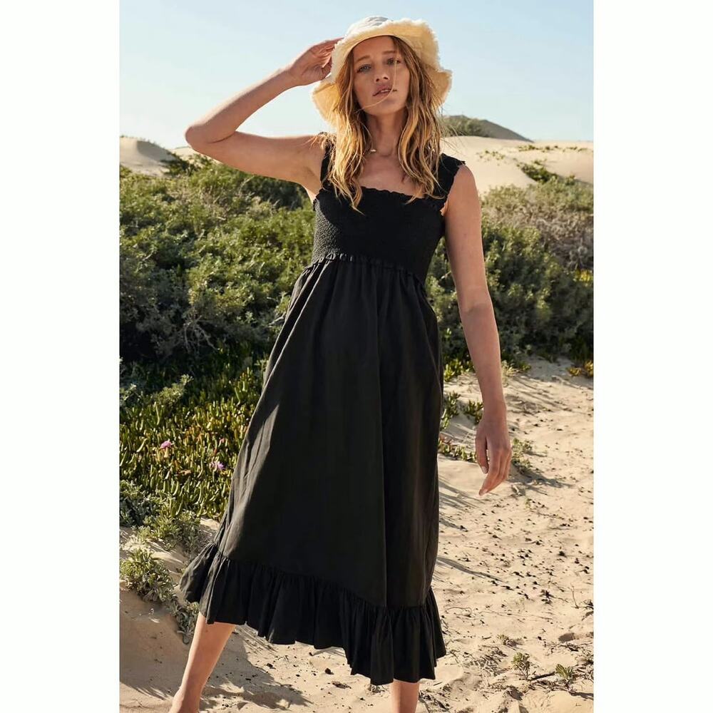 Rails Rumi Midi Summer Dress Black Sz S